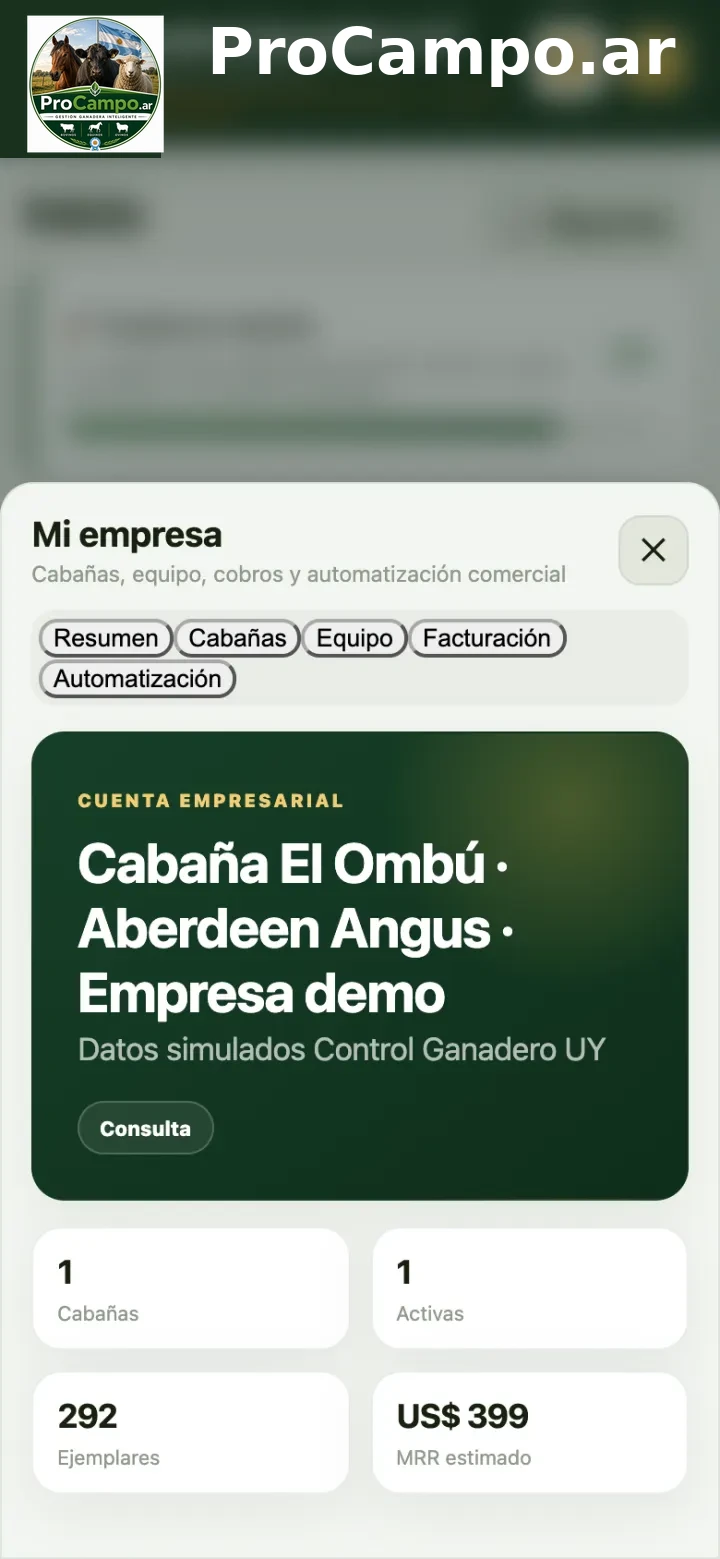 Mi empresa: cabañas y personas.