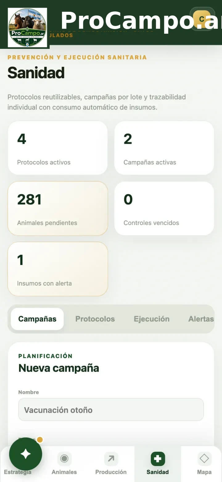Sanidad.